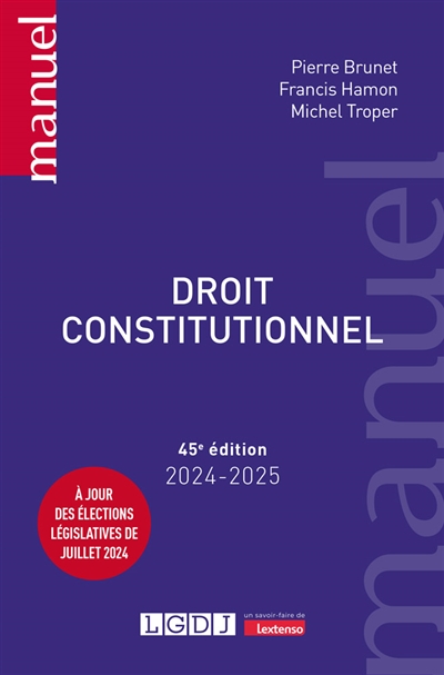 Droit constitutionnel - Brunet, Pierre (1969-....), juriste